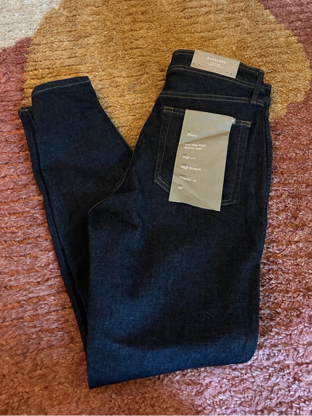 Everlane Deep Blue The Way High Skinny Jean